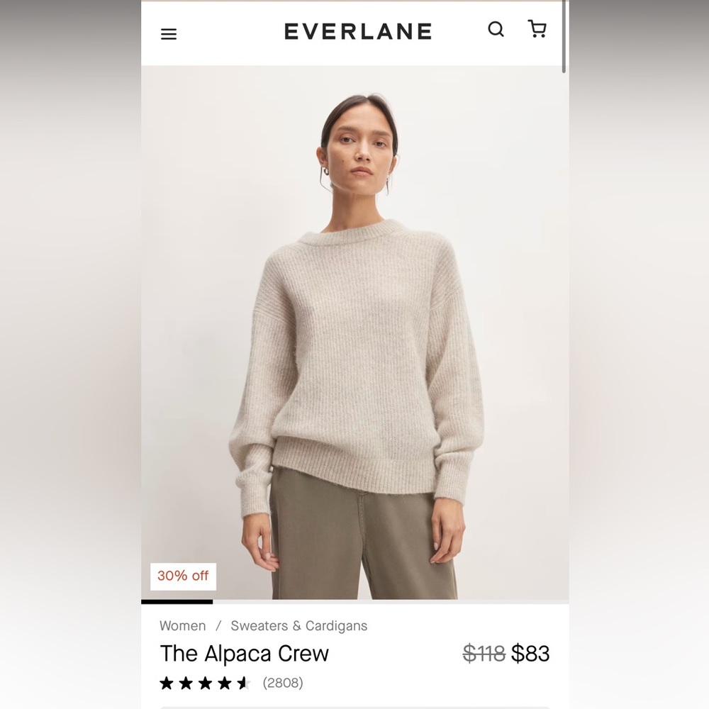 Everlane alpaca Crew